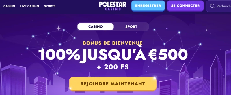 Page d'accueil Polestar casino