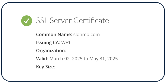 SSL Certificate Slotimo