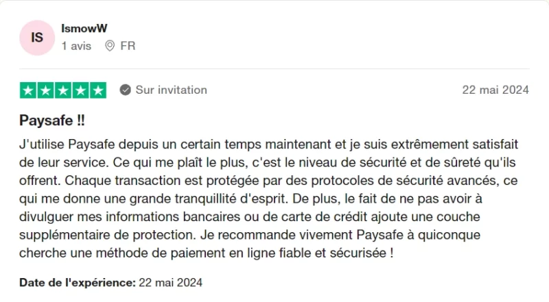 Avis Paysafecard