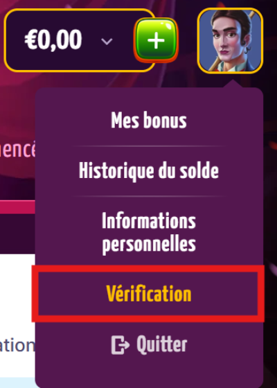 Faire son premier retrait sur Joker8 étape 1