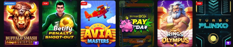 Mini-jeux Betify Casino