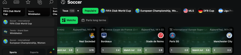 Paris sportifs Betify Casino