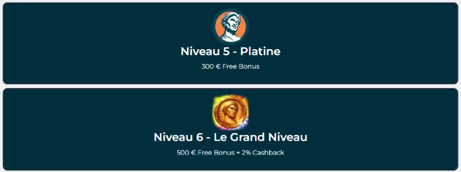 Programme VIP de Alexander Casino