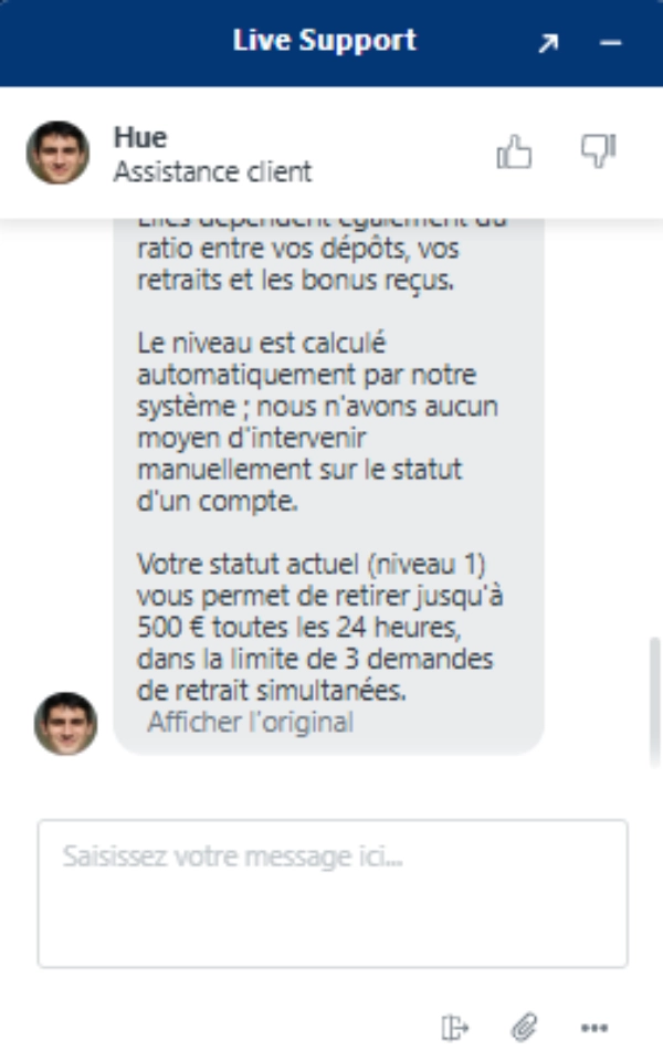 Service client de SG Casino