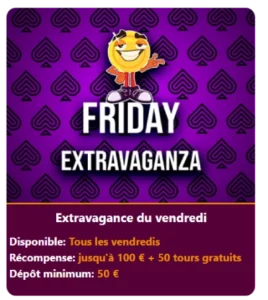 Bonus du weekend Lets Jackpot