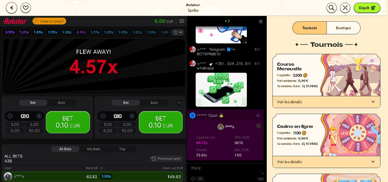 aviator vinyl casino