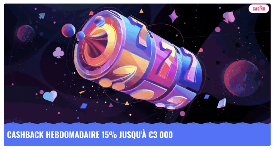 Bonus cashback hebdomadaire Lunubet