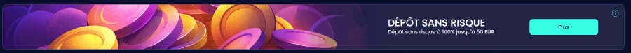 bannière du bonus sans risque sur boomsbet