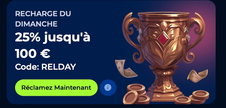 bonus de recharge Billionnaire Spin