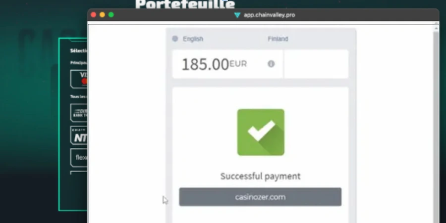 retrait casinozer étape 3