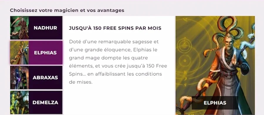 dépôt Magical Spin étape 3