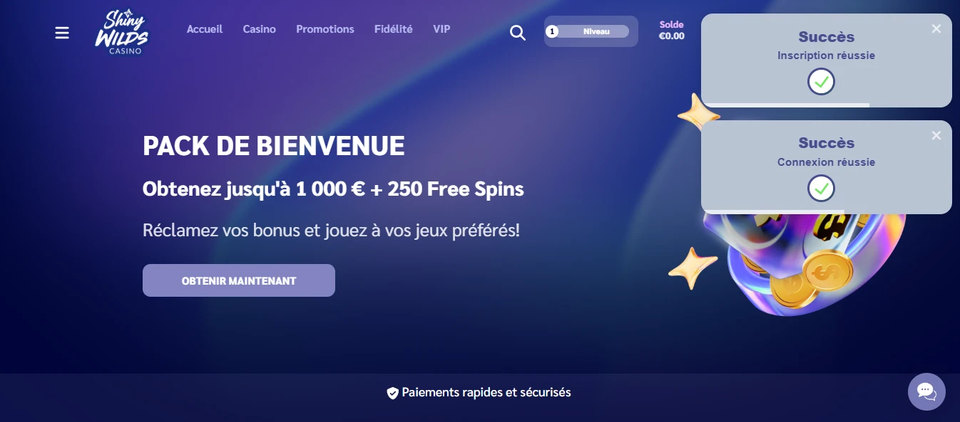 inscription shiny wilds étape 4