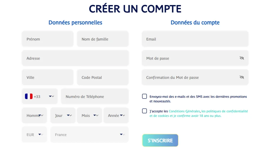 Etape 3 inscription Prince Ali