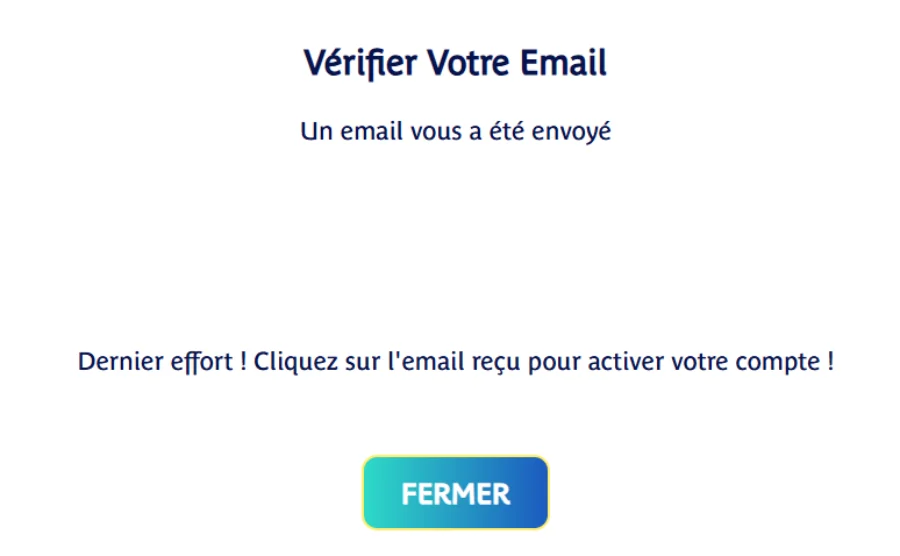 Etape 4 inscription Prince Ali