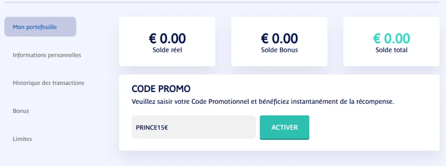 Etape 5 inscription Prince Ali