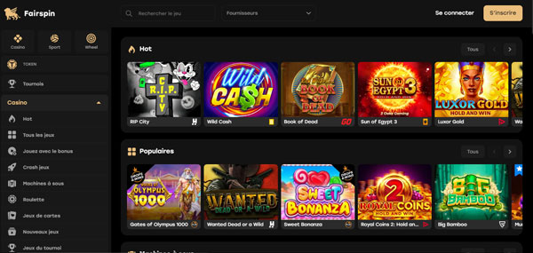 jeux fairspin