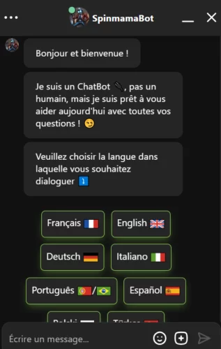 Service client SpinMama