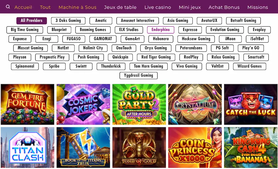 machines à sous Magical Spin