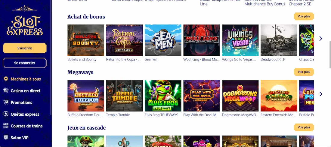 machines a sous slot express