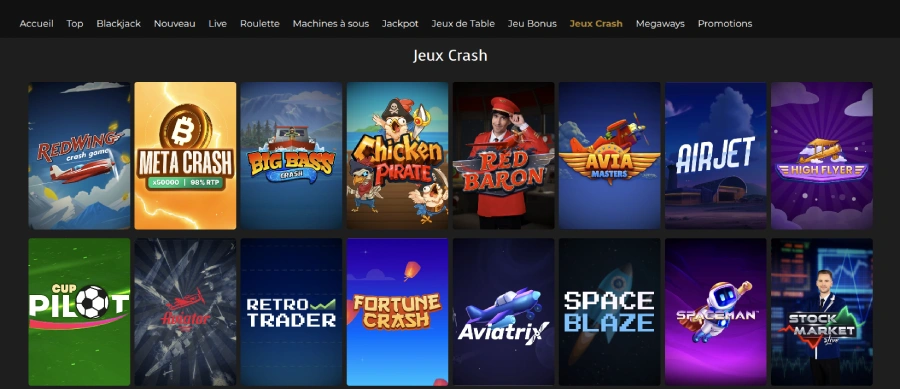 capture d'écran mini jeux casino Casino Extra