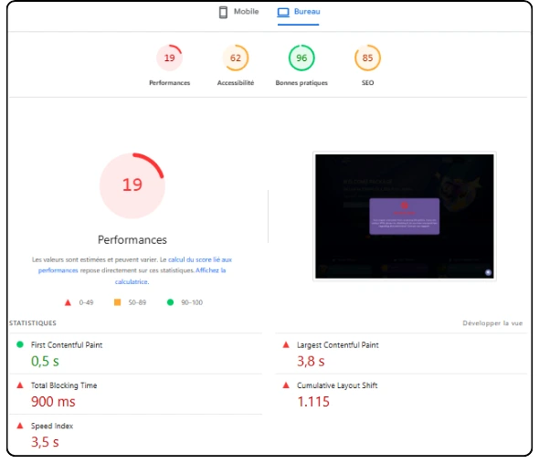 performances pc shiny wilds casino