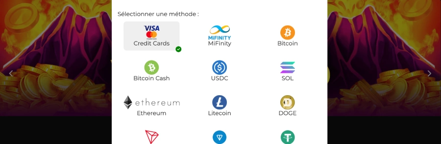 Capture d'écran retrait étape 2 Casino Extra