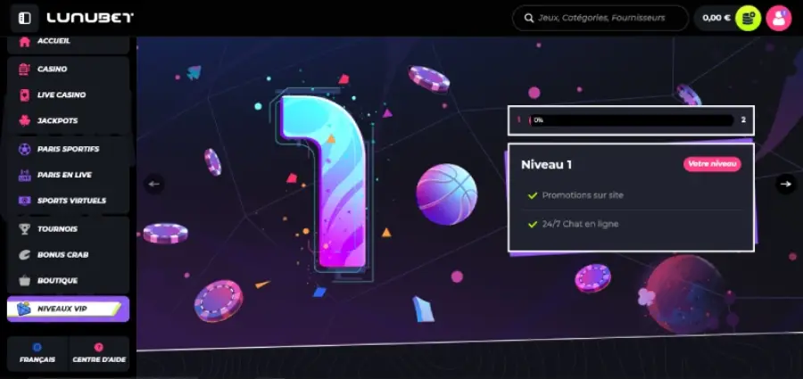 Programme VIP Lunubet