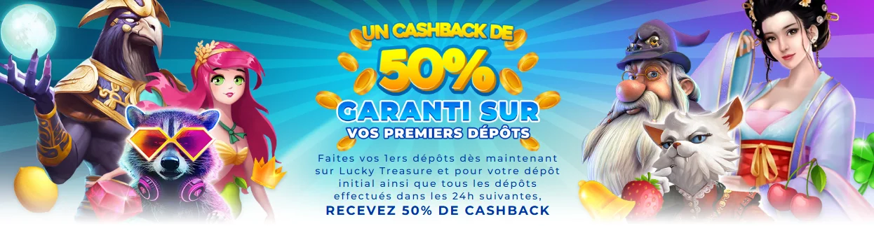 bonus cashback lucky treasure