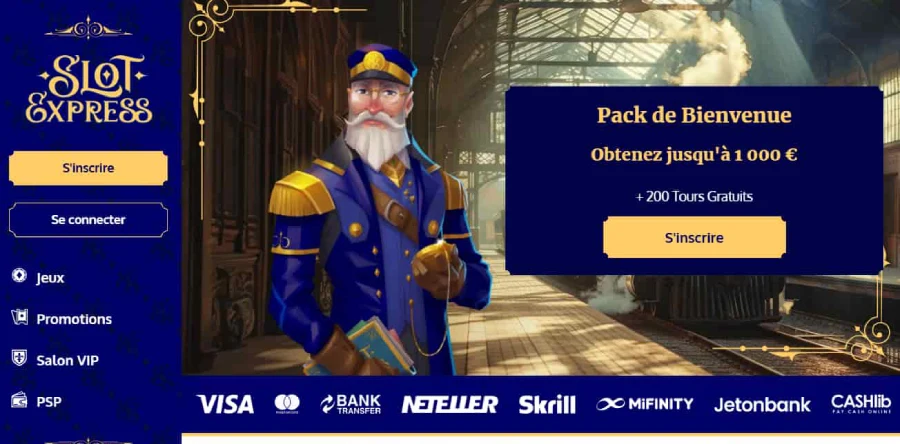 Inscription étape 1 SlotExpress