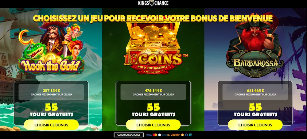 inscription kings chance étape 1