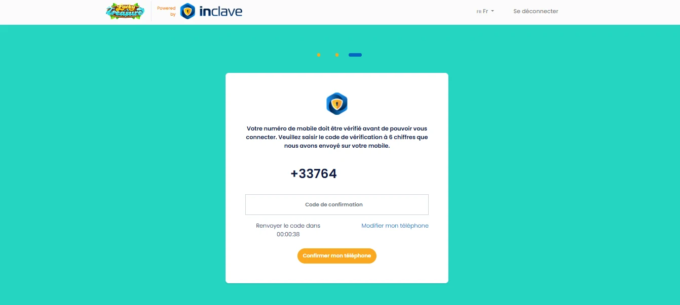 inscription lucky treasure étape 4