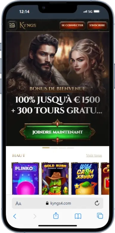 Interface Iphone 13 Kyngs Casino
