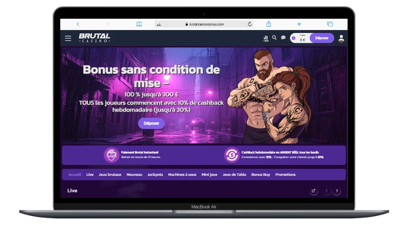 interface pc brutal casino