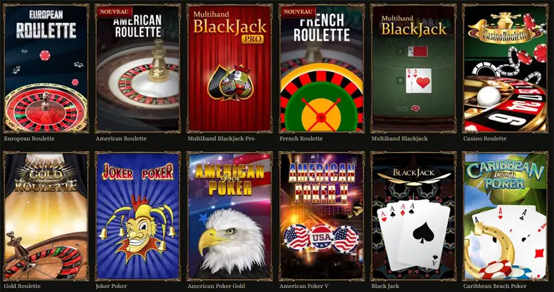 Jeux de table Kyngs Casino