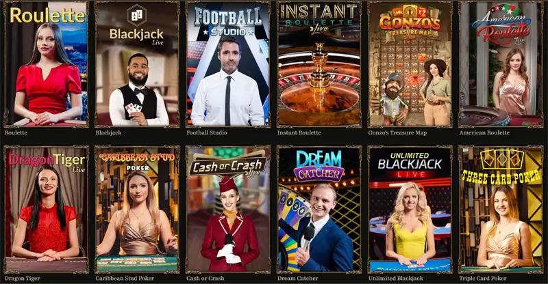Jeux live Kyngs Casino
