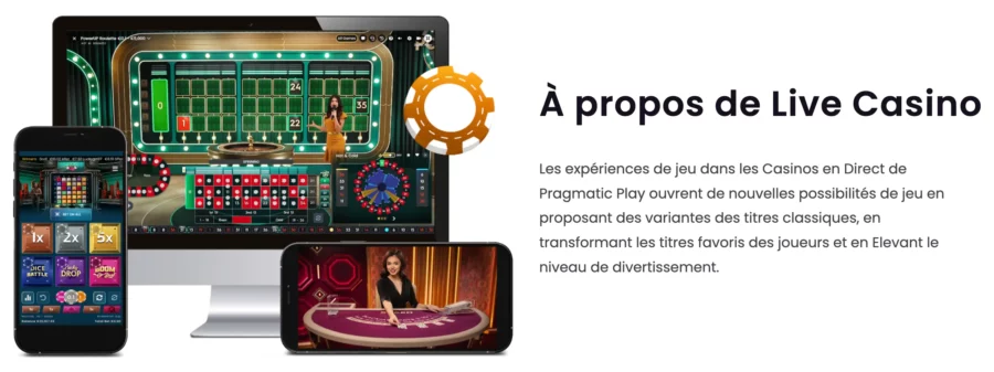 Présentation des jeux live de Pragmatic Play