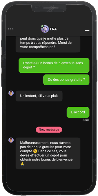 Live Chat BetOnRed Casino