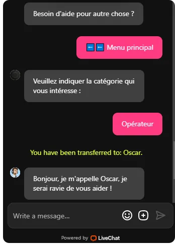 Service client Lunubet