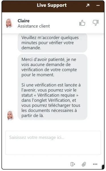 live chat vérification greenluck casino