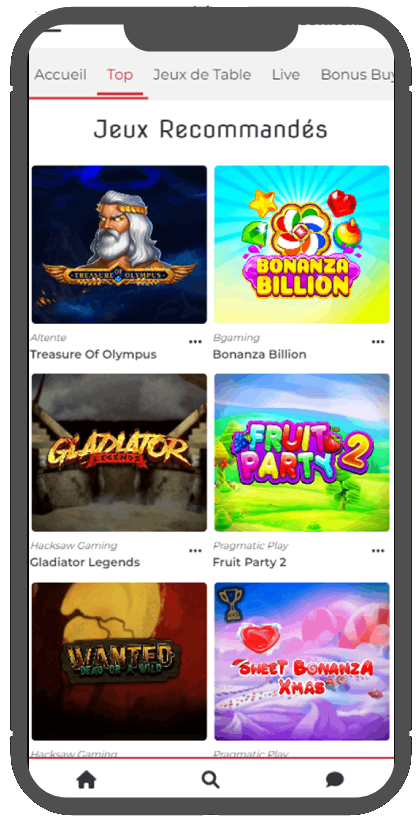 Version mobile Lucky 31