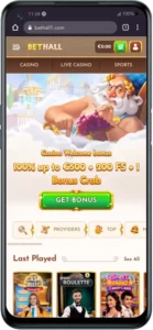 Interface BetHall OnePlus