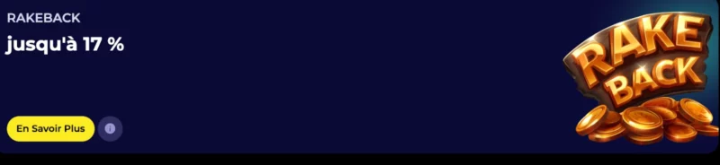 L'offre rakeback sur Nyxbets Casino