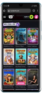 Version mobile Huawei Lunubet