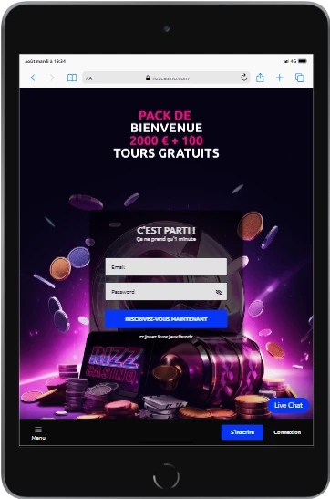 version mobile ipad rizz casino