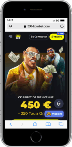 Version mobile iPhone BDMBet