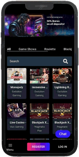 version mobile x7 casino