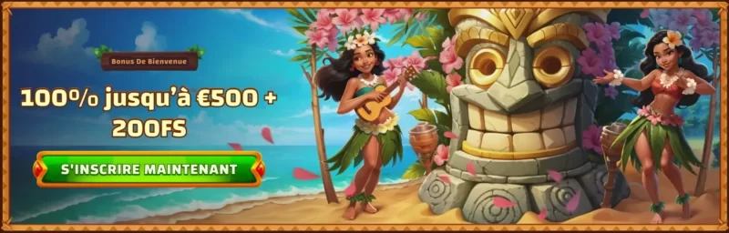 Bonus de bienvenue sur Tiki Casino