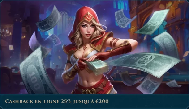 Cashback Live Casino sur Slotuna