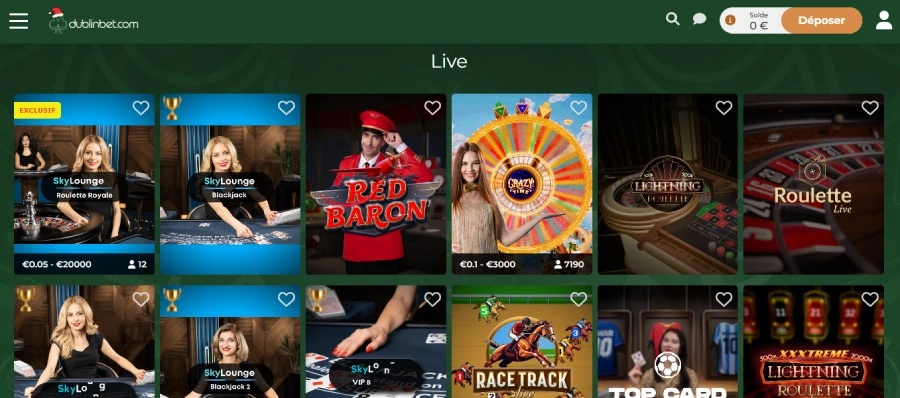 Casino Live DublinBet
