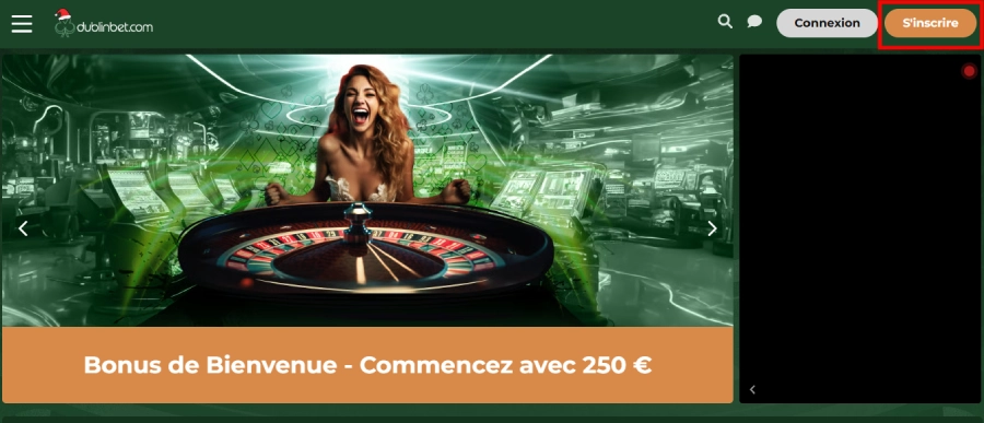 DublinBet Inscription étape1